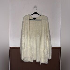 Sanctuary | Cream Fleece Cardigan